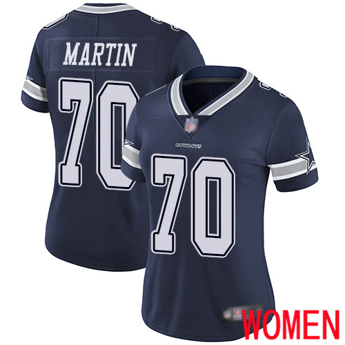Women Dallas Cowboys Limited Navy Blue Zack Martin Home #70 Vapor Untouchable NFL Jersey->women nfl jersey->Women Jersey